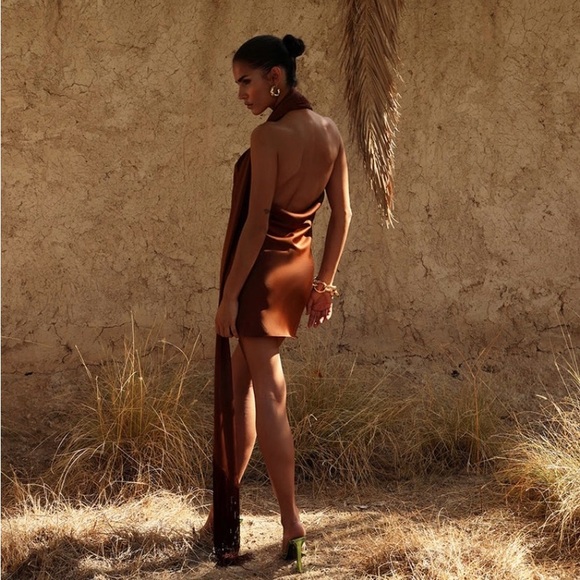 Rat & Boa Serafia dress Cocoa - Picture 2 of 4